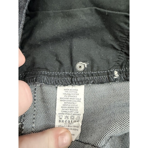 prAna Jeans Womens Size 4, Skinny Straight Leg Charcoal Gray Stretch - Picture 6 of 10